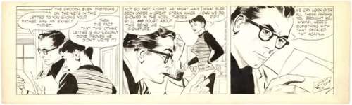 171: Raymond Rip Kirby daily 3/8/55 original comic art | Russ Cochran