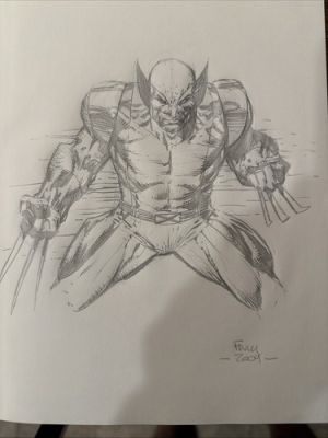 X-Men David Finch Wolverine Original Art, Signed in sketch book | eBay US