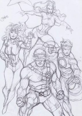 Original X-Men Sketch By Ed Benes | eBay US