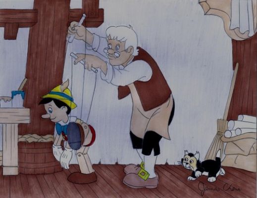 3 PINOCCHIO FINE ART ORIGINAL COMIC COLOR ART ON CARD STOCK | eBay US (Buy It Now)