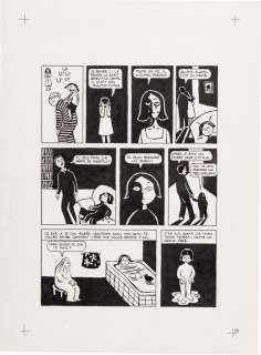 Marjane Satrapi | Persepolis (Original Book Art, page 23) | Sotheby’s