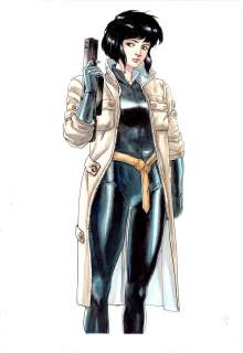Guillaume Martinez - Major Kusanagi Ghost in the Shell Website Banner Published Art Illustration