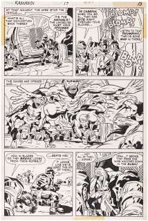 KAMANDI, THE LAST BOY ON EARTH #17 COMIC BOOK PAGE ORIGINAL ART BY JACK KIRBY. | Hake’s