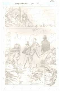 Mario Gully - Army of darkness #24 p. 14 - villain & samurai babe - 2009 signed