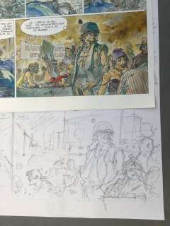 Hermann - Planche originale crayonnés (p.36) - Jeremiah T.24 - Le dernier diamant | Catawiki