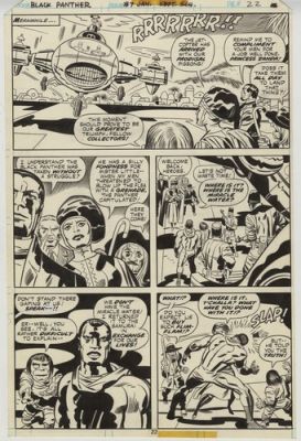 original comic art page marvel jack kirby black panther | eBay US