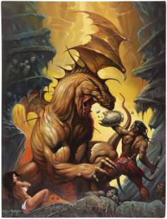 KEN KELLY ORIGINAL ART PAINTING FOR PROPOSED FANTASY BOOK COVER. | Hake’s