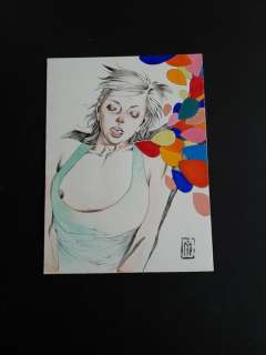 Manolo Carot, dit Man - Dessin original - Nu de la série Projetorgasme - Page volante - (2012) | Catawiki