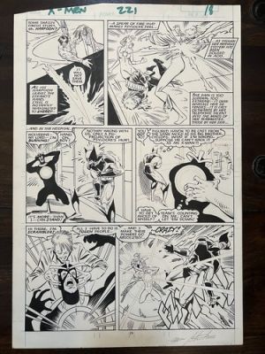 X-Men #221 Page #18 Wolverine, Havoc and Marauders- Artist Marc Silvestri (1987) | eBay US