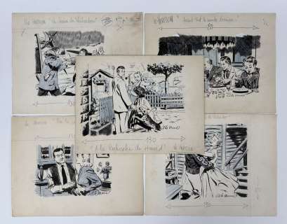 Di Marco Angelo Ensemble... | DI MARCO Angelo Ensemble de cinq illustrations publiées... | Vermot et Associés