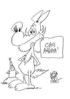 Lupo Alberto - Giacon, Massimo - Illustrazione originale - Page volante (2008) | Catawiki