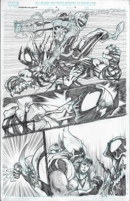 Spider-Man and Wolverine Issue 10 Page 18 vs Arachnix Gerardo Sandoval | Comix Art Studio