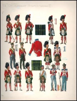 Lot 213 - Funcken. Planche originale Infanterie écossaise | BDEnchères