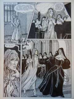Georges Pichard - Original art page (p 28.) on board - La religieuse  - (1995) | Catawiki