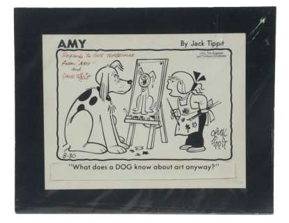 Lot 1416 - COMIC STRIP ART 1973 "AMY" BY JACK TIPPIT (1923-1994)