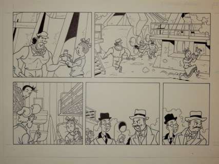 Suske en Wiske - Originele 1/2 plaat (p.28A) - Sterrenrood - Luc Morjaeu - Formaat: 24 x 34 cm - Loose page | Catawiki