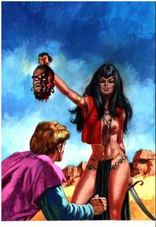 Lucifera n. 9 - Copertina Originale "La testa mozza di Saladino" - Page volante - (1972) | Catawiki