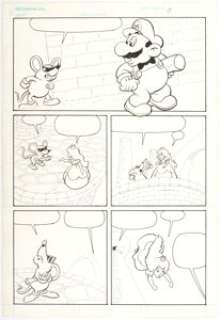 George Wildman and Art Nichols Super Mario Bros Special Edition #1 Story Page 9 Original Art (Acclaim/Valiant, -