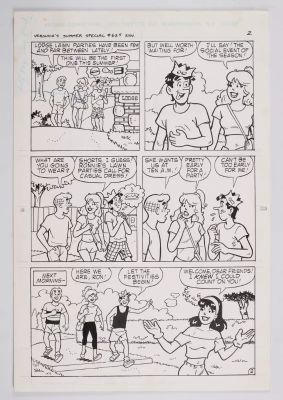Lot 236 - Dan Decarlo and Dan Parent Archie Veronica’s Summer Special Story Pages #625 (Archie, 1991) Total 3 | Stanley Gibbons Baldwin’s