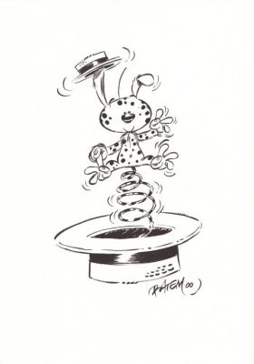 Lot 167 - Batem. Dessin original non nominatif Marsu | BDEnchères