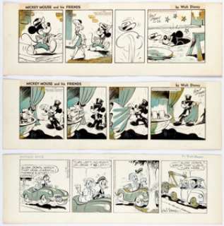 Ken Hultgren, and Al Taliaferro - Disney Daily Comic Strip Original Art Group of 3 (King Features - | Heritage