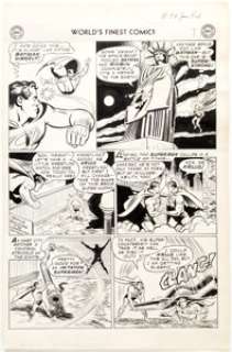 Curt Swan and Stan Kaye - World‘s Finest Comics #74 Story Page 7 Original Art (DC, 1955).