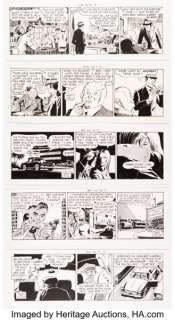 William Overgard - Steve Roper & Mike Nomad Daily Comic Strip Original Art Group of 47 (Field ...