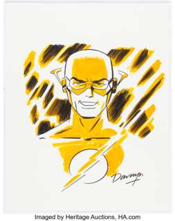 Darwyn Cooke - The Flash Specialty Illustration Original Art (undated).... | Heritage
