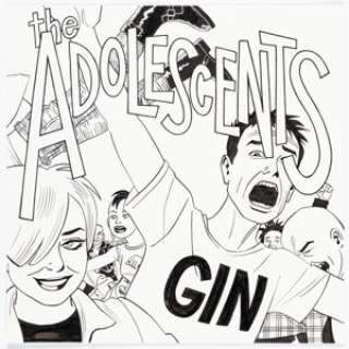 Jaime Hernandez "Gin" The Adolescents 7" Record Cover (and Maggie) Original Art (Frontier Records, 2015).... | Heritage