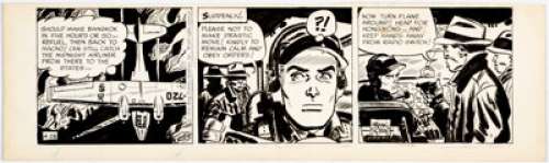 Robbins, Frank | Frank Robbins Johnny Hazard Daily Comic Strip Original Art dated 4-28-59 (King Features Syndicate, 1959).... | Heritage