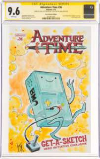 Unidentified artist - superhero sketches - Karl Altstaetter Adventure Time #36 Cover Sketch Original Art Hero Initiative Edition - Signature Series (kabo...