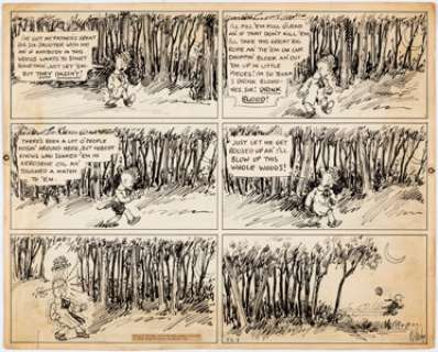 Crosby, Percy | Percy Crosby Skippy Sunday Comic Strip Original Art, dated 12-1-35 (King Features Syndicate, 1935).... | Heritage