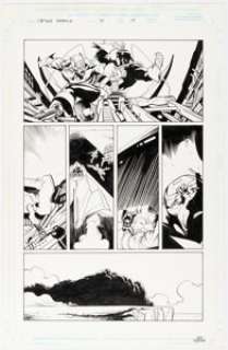 Kubert, Andy | Andy Kubert and Jesse Delperdang Captain America #10 Story Page 15 Original Art (Marvel, 1998).... | Heritage