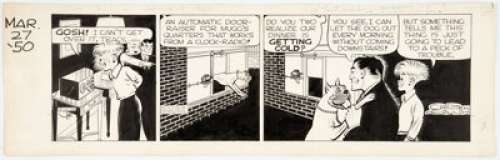 Gould, Chester | Chester Gould Dick Tracy Daily Comic Strip Original Art dated 3-27-50 (Chicago Tribune Syndicate, 1950). ... | Heritage