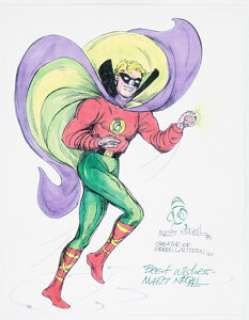 Nodell, Martin - Martin Nodell - Green Lantern (Alan Scott) Illustration Original Art (1993). ...