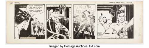 Caniff, Milton | Milton Caniff Terry and the Pirates Daily Comic Strip Original Art dated 5-9-40 (News Syndicate, 1940). ... | Heritage