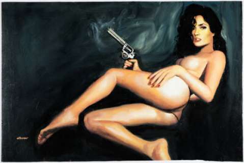 Lesser, Ron | Ron Lesser "The Runaway Corpse" Painting Illustration Original Art (undated).... | Heritage