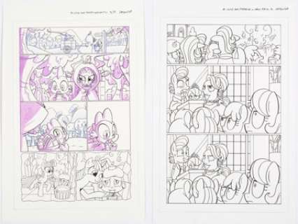 IDW Artist - Agnes Garbowska My Little Pony Story Pages Original Art Group of 2 (IDW, 2015-2016).... (Total: 2 Original Art)