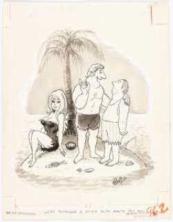 Jaffee, Al | Al Jaffee Playboy Single Panel Gag Cartoon Illustration Original Art (HMH, c. 1960-1970s).... | Heritage