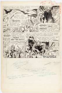 Purcell, Howard - Howard Purcell The Brave and the Bold #51, Aquaman/Hawkman Story Two-Thirds Page 16 Original Art (DC, 1963)....