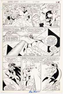 Patton, Chuck - Chuck Patton, Romeo Tanghal, and Pablo Marcos Justice League of America #220 Story Page 13 Original Art (DC, 1983)...
