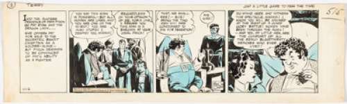 Caniff, Milton | Milton Caniff Terry and the Pirates Daily Comic Strip Original Art dated 11-2-36 (Chicago Tribune/ N.Y. News Syndi... | Heritage