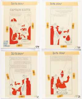 Martin, Don | Don Martin Mad Stew Complete 4-Page Story "Captain Klutz" Original Art (Warner Books, 1978).... (Total: 4 Original Art) | Heritage