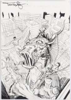 Von Eeden, Trevor | Trevor Von Eeden Contest of Champions #4 Variant Cover Original Art (Marvel, 2016).... | Heritage