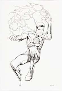 Sook, Ryan - Ryan Sook Titans #26 "White Lantern" Variant Cover Osiris Original Art (DC, 2010)....