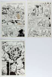 Delbo, José | José Delbo and Brett Breeding Thundercats #11 Story Pages 6-8 Original Art (Marvel/Star, 1987).... (Total: 3 Original Art) | Heritage