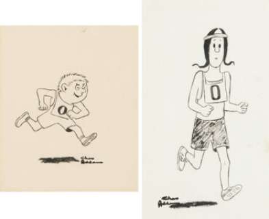 Addams, Charles | Charles Addams - Wednesday and Pugsley Addams Sketches Original Art (undated).... | Heritage