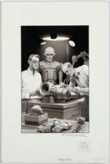 McQuarrie, Ralph Angus - Ralph Angus McQuarrie Robot Visions Illustration Original Art (Roc Publ., 1990)....