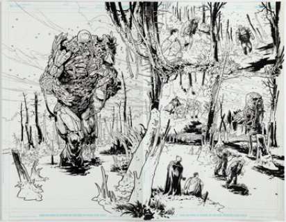 Bressan, Andrei - Andrei Bressan Batman / Superman #15 Double Splash Pages 16 and 17 Original Art (DC, 2021)....