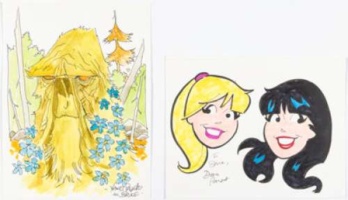 Boring, Wayne - Wayne Boring, Dan Parent, and Others - Various Sketches Original Art Group of 6 (undated).... (Total: 6 Original Art)